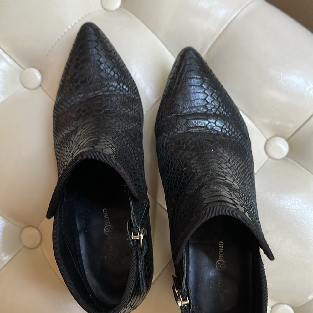 Nordstrom Treasue & Bond Black genuine leather Ankle Boots - Picture 2 of 10